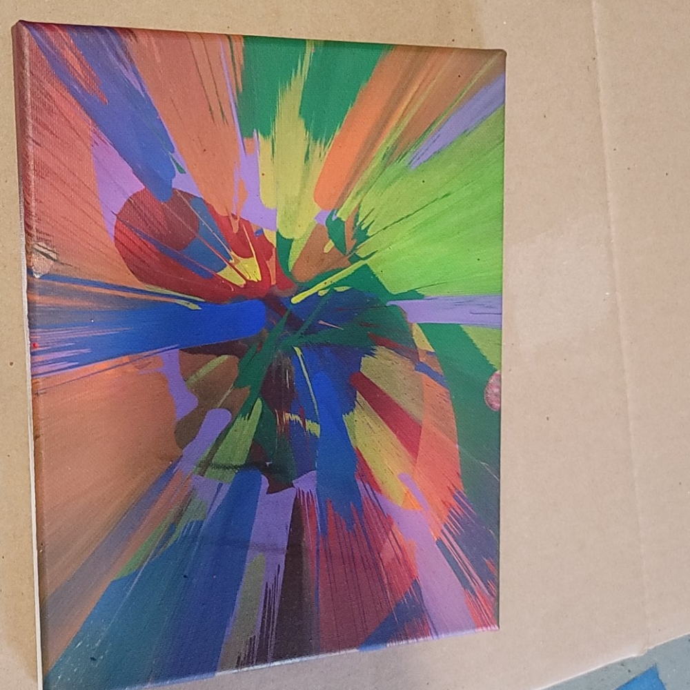 8 x 10 spin art